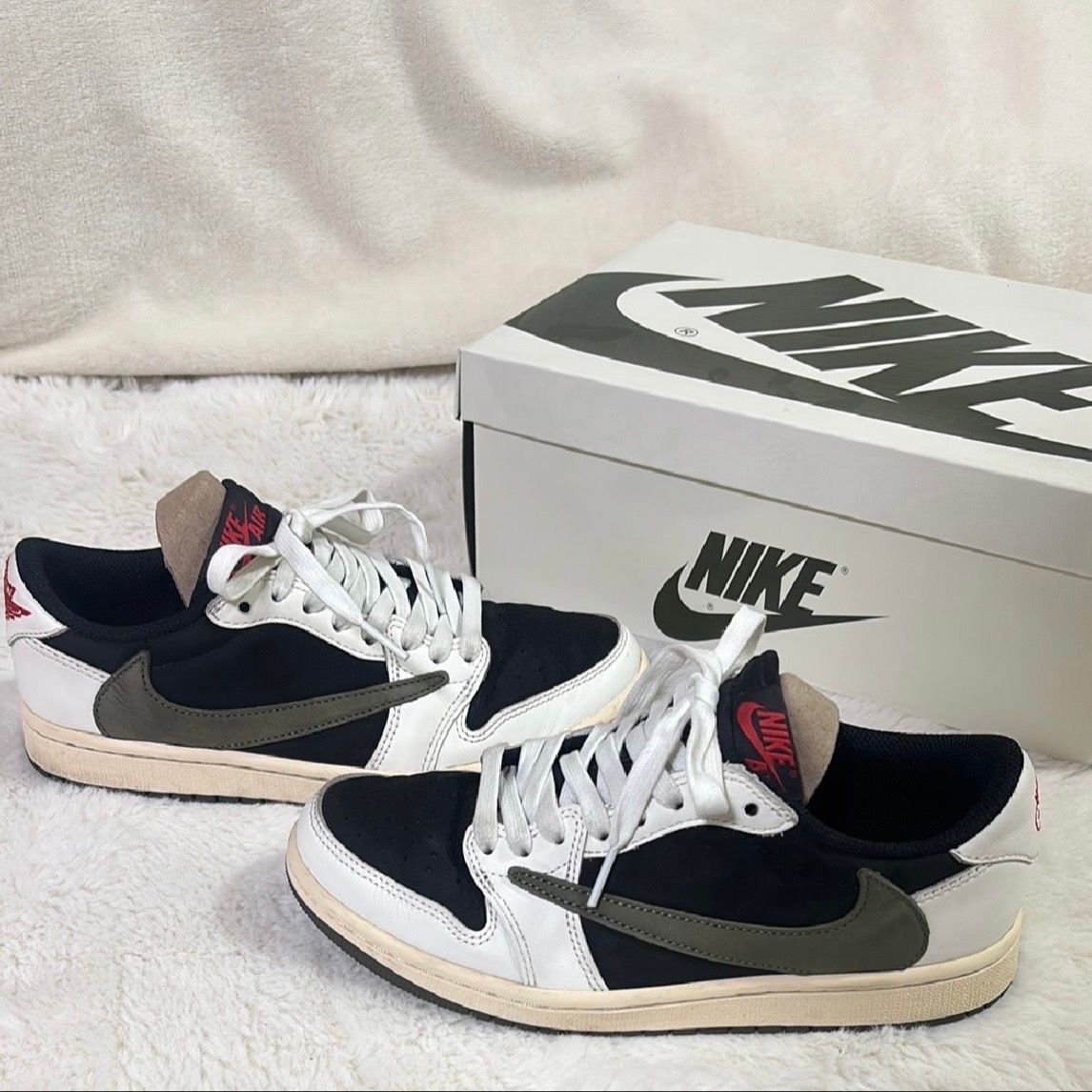Travis Scott × Nike Women's Air Jordan 1 Low OG "Medium Olive"