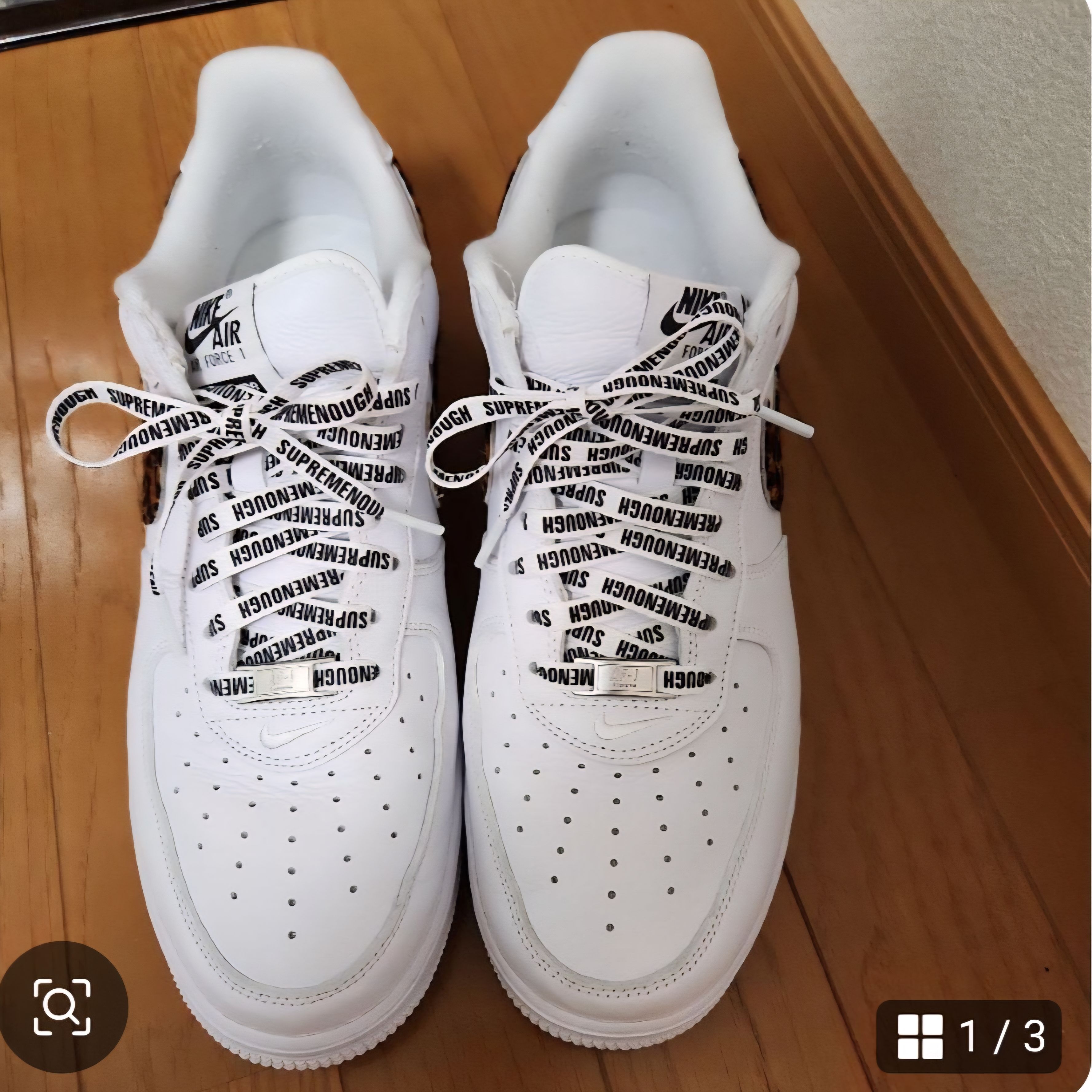 GOODENOUGH × Supreme × Nike Air Force 1 Low "White/Leopard" (25SS Week15)