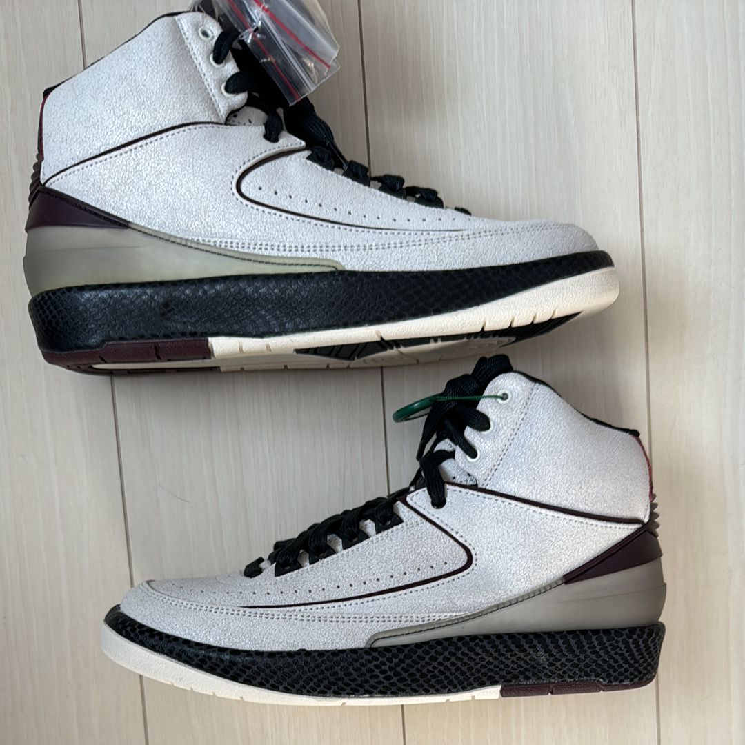 A Ma Maniere × Nike Air Jordan 2 "Airness/Sail and Burgundy"