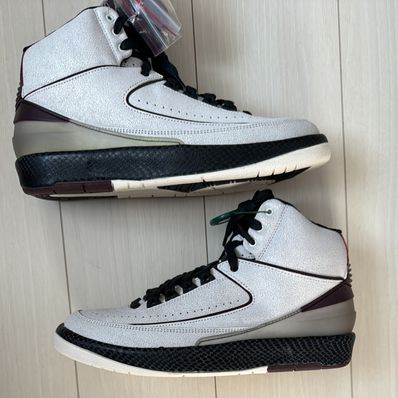 A Ma Maniere × Nike Air Jordan 2 "Airness/Sail and Burgundy"