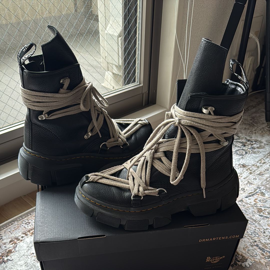 Rick Owens × Dr.Martens 1460 DMXL Mega Lace Boot "Black"