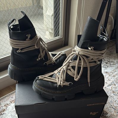 Rick Owens × Dr.Martens 1460 DMXL Mega Lace Boot "Black"