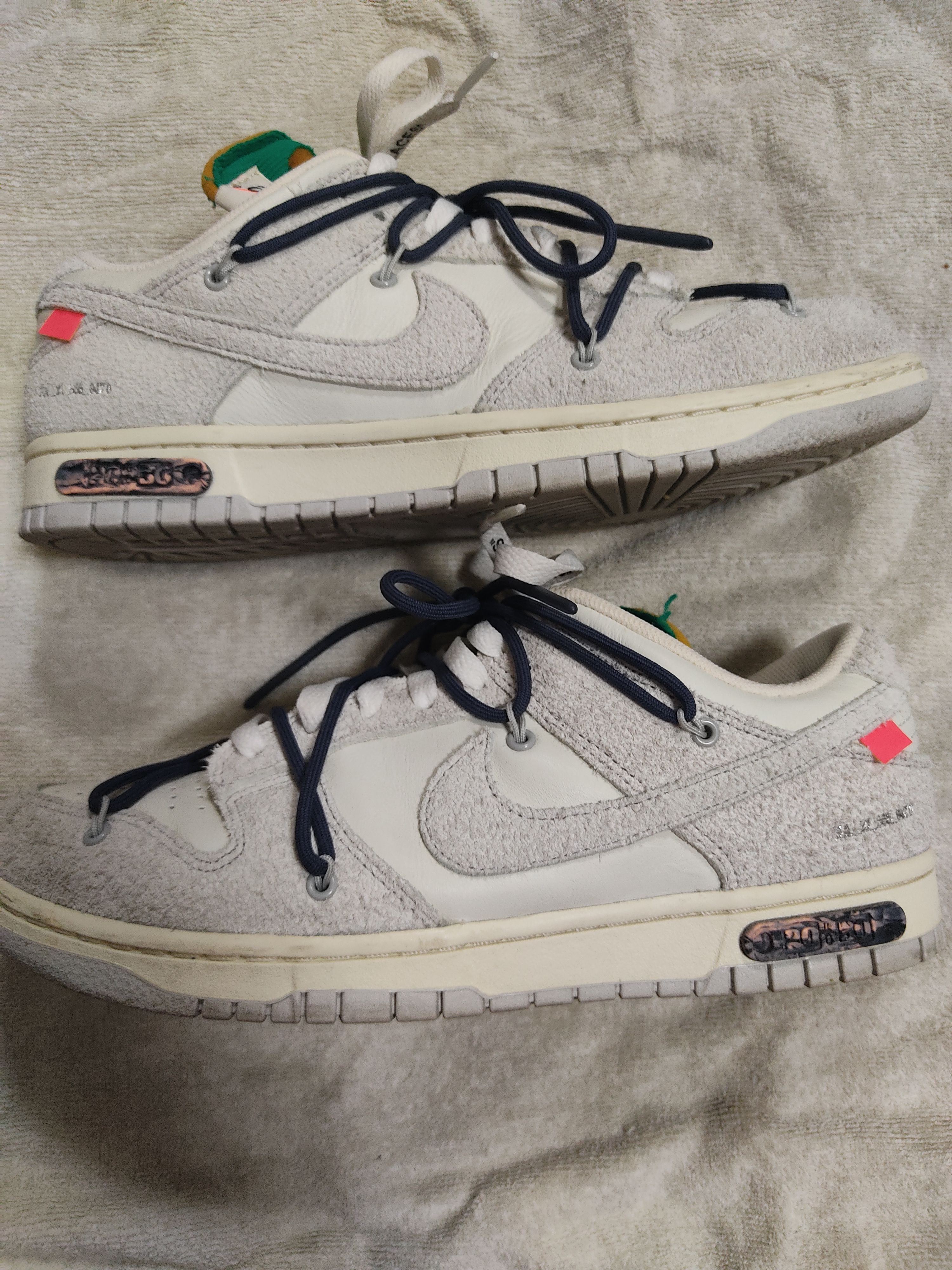Off-White × Nike Dunk Low "Sail/Neutral Grey/Gridiron"