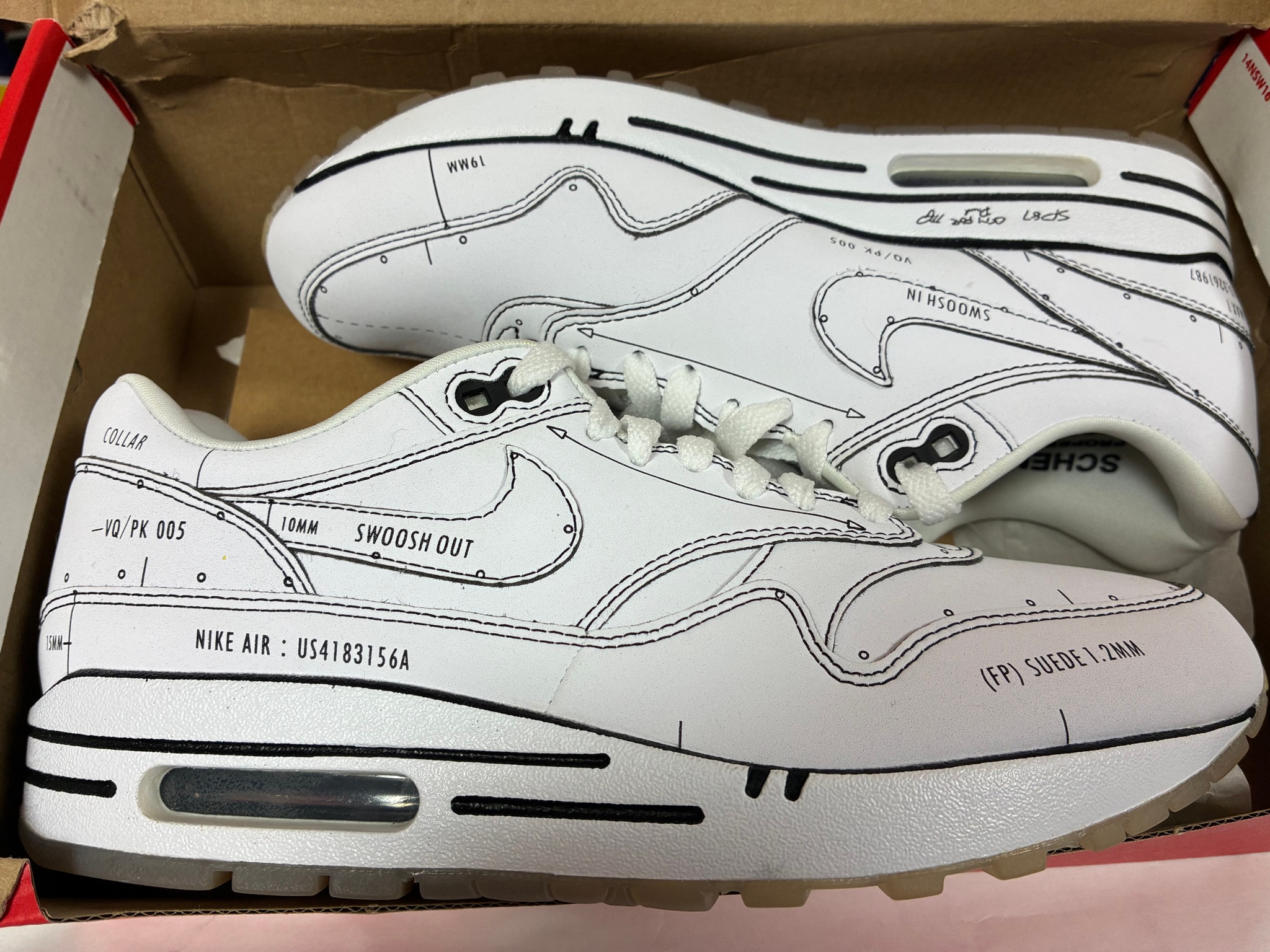NIKE AIR MAX 1 "TINKER SCHEMATIC WHITE"