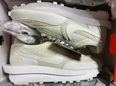 sacai × Nike LDV Waffle "Triple White"