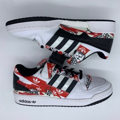 atmos × adidas Forum Low "Graffiti"