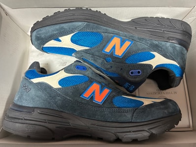 KITH × New Balance 993 Madison Square Garden "Navy/Princess Blue"
