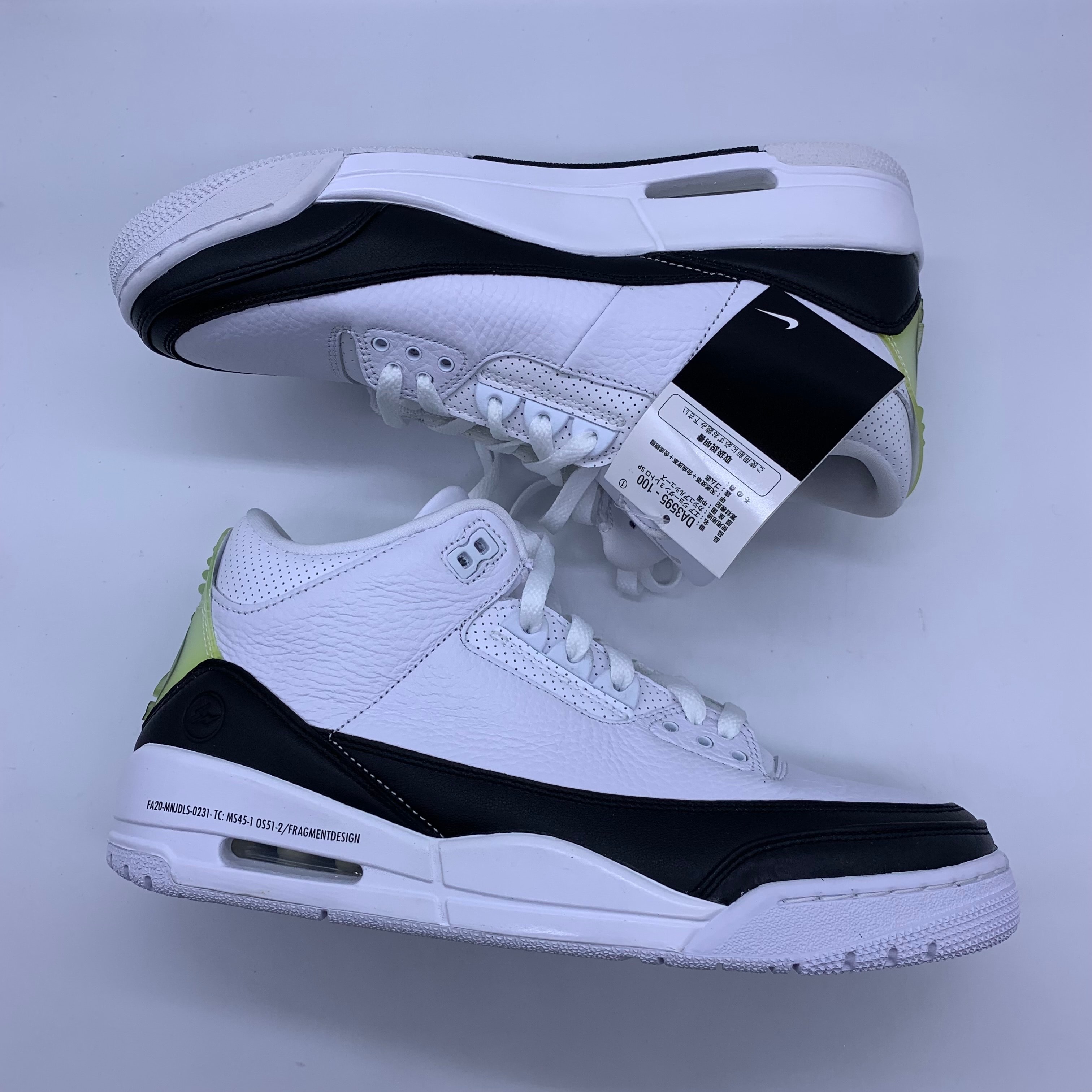 Fragment × Nike Air Jordan 3 "White/Black"
