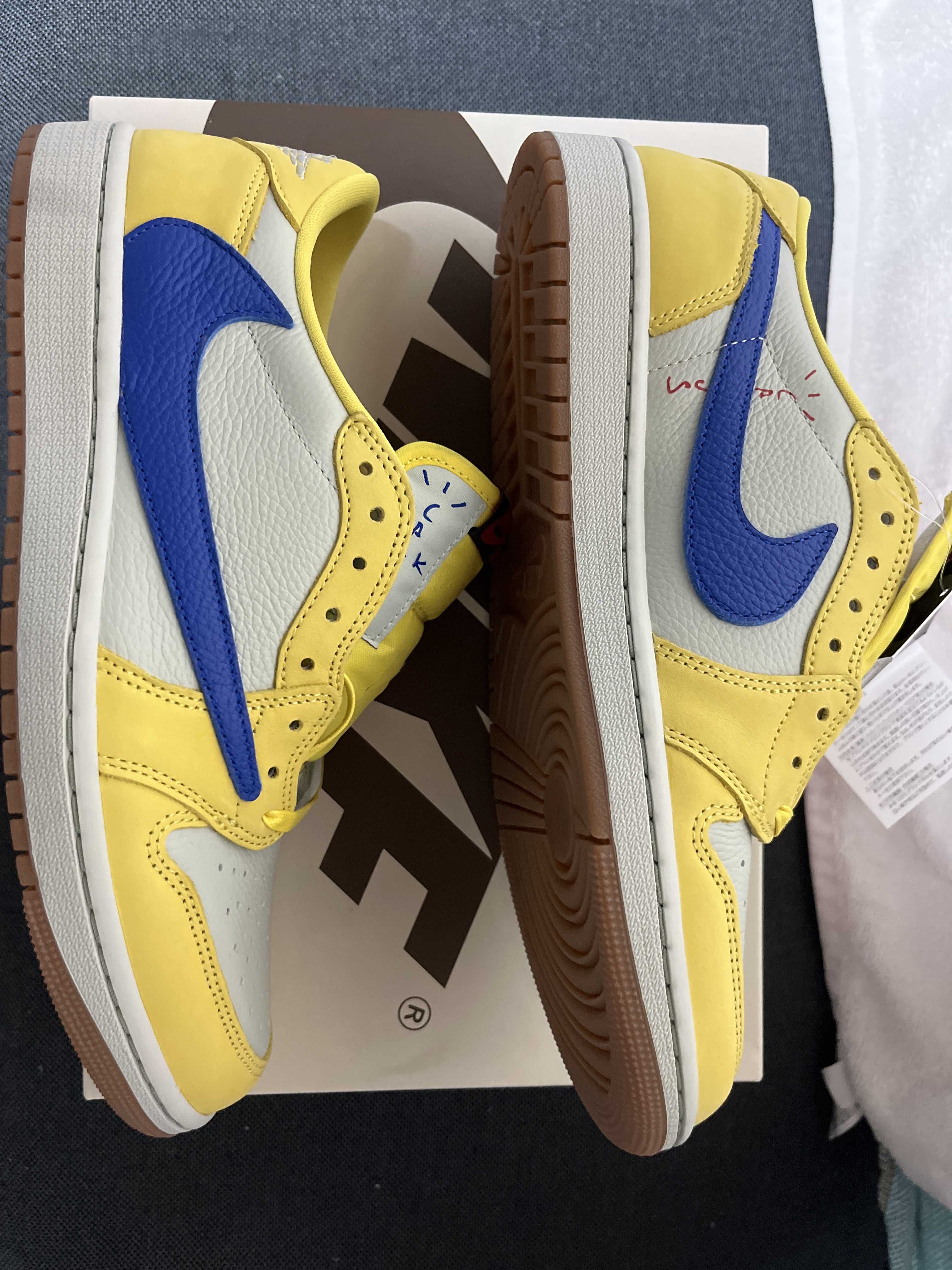 Travis Scott × Nike Women's Air Jordan 1 Retro Low OG "Canary"