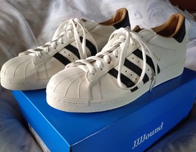 JJJJound × adidas Superstar 82 Made in Germany "Off White/Core Black/Off White"