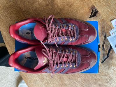 Alwayth × adidas Samba OG "College Burgundy/Aurora Black/Matte Gold"