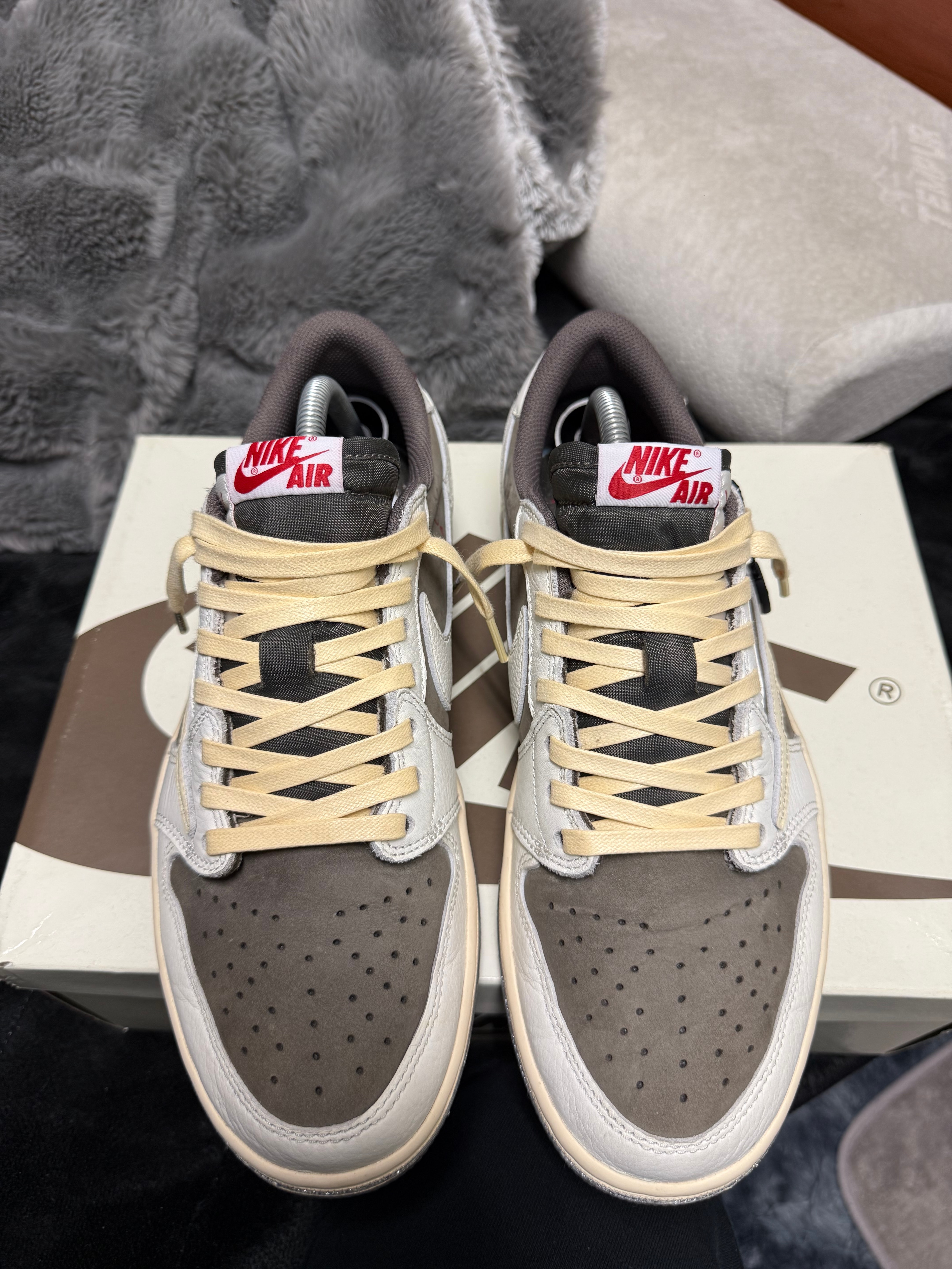 Travis Scott × Nike Air Jordan 1 Low OG SP "Reverse Mocha/Sail and Ridgerock"