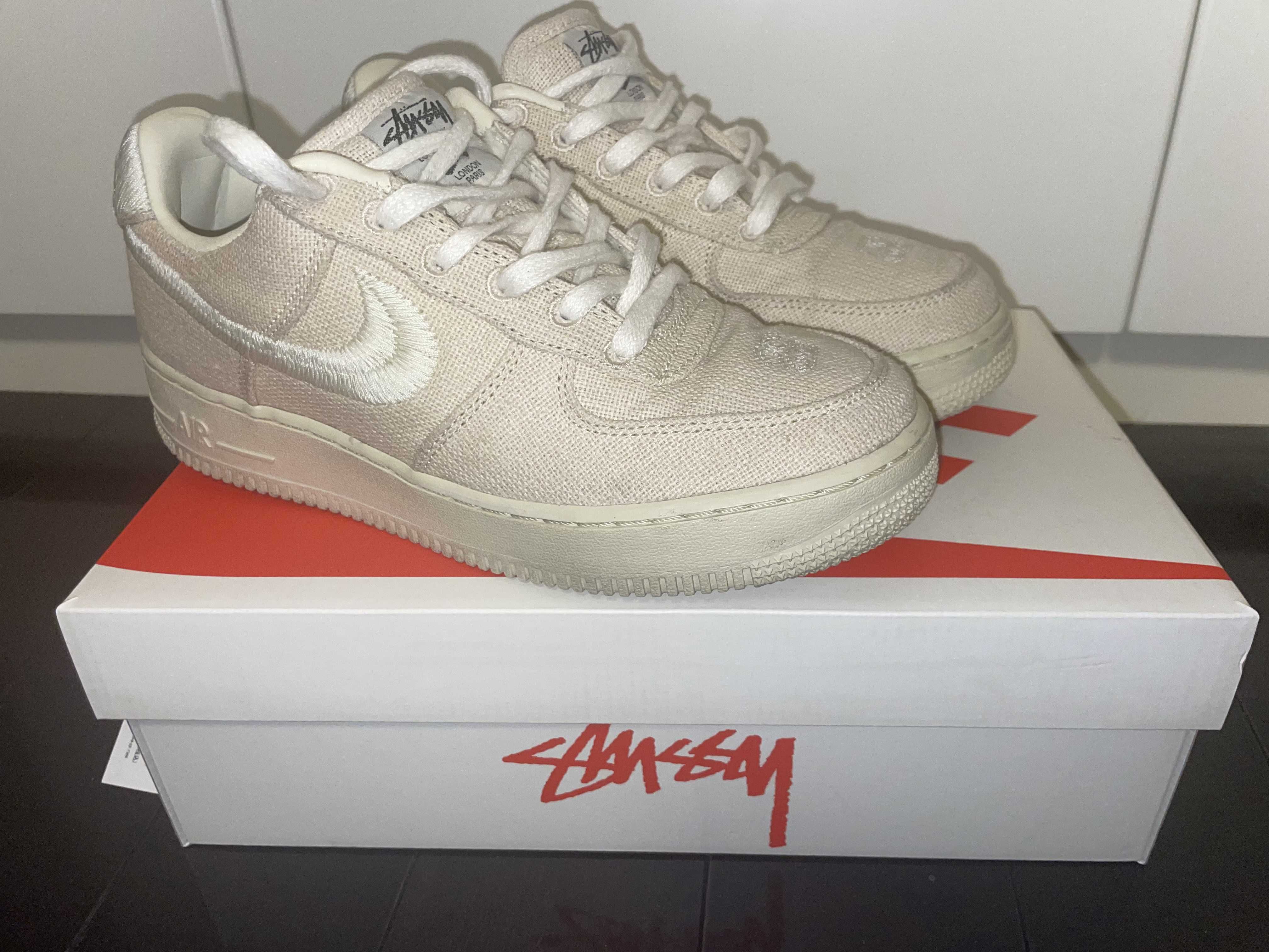 Stussy × Nike Air Force 1 Low "Fossil Stone"