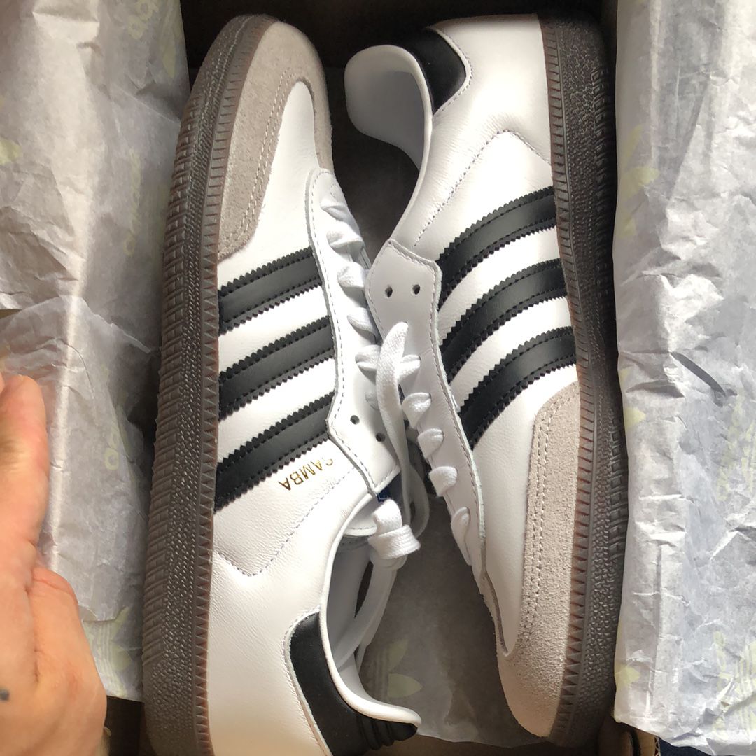 adidas Samba OG "Cloud White/Core Black/Clear Granite"