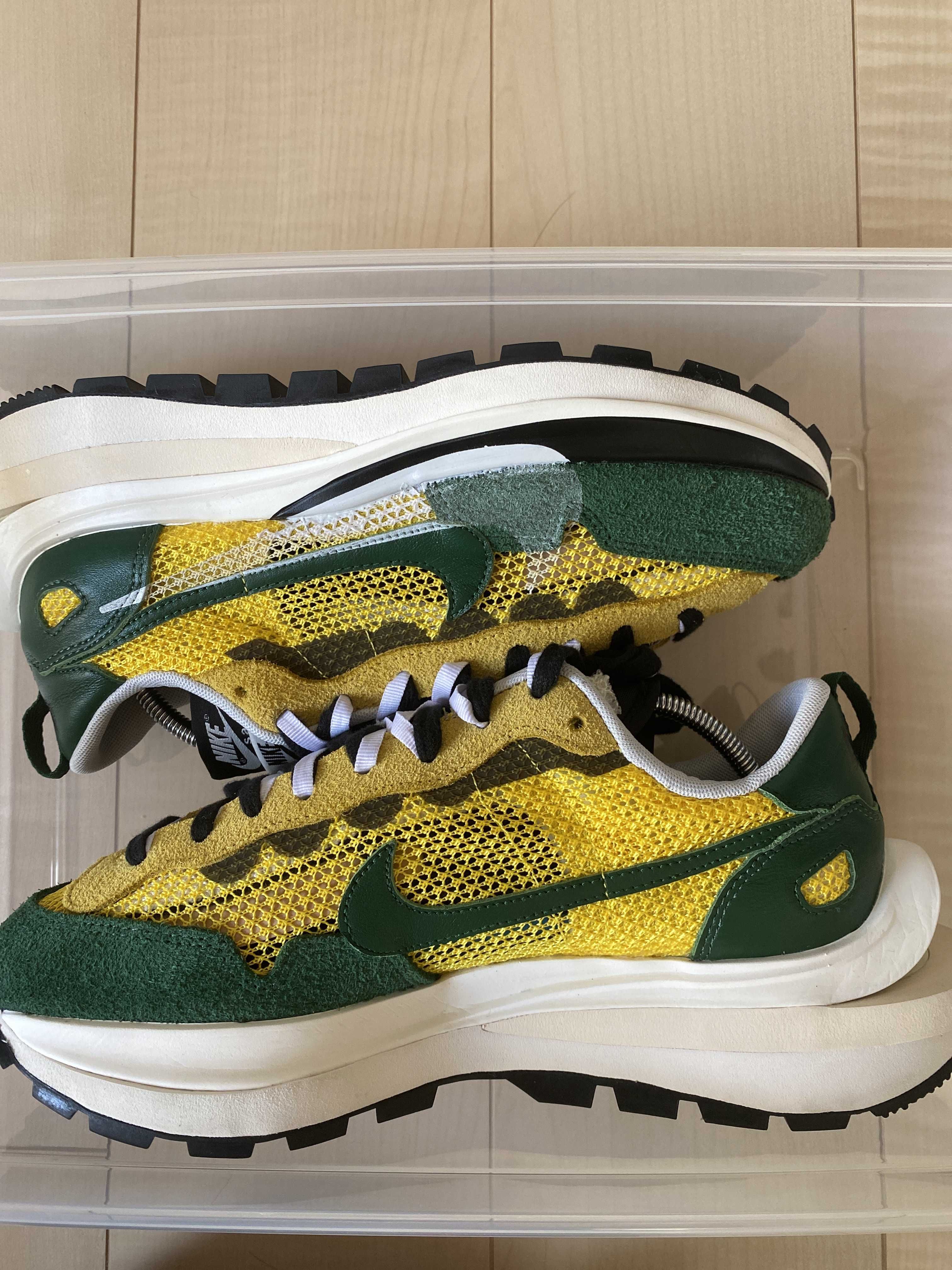 sacai × Nike Vapor Waffle "Tour Yellow/Stadium Green-Sail"