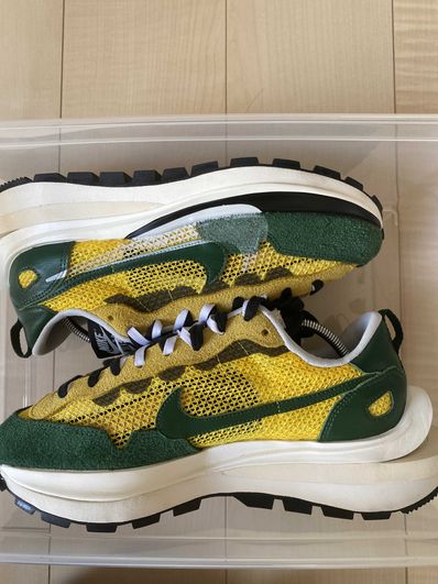 sacai × Nike Vapor Waffle "Tour Yellow/Stadium Green-Sail"