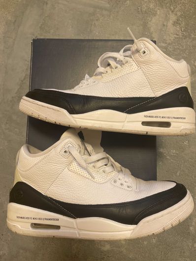 Fragment × Nike Air Jordan 3 "White/Black"