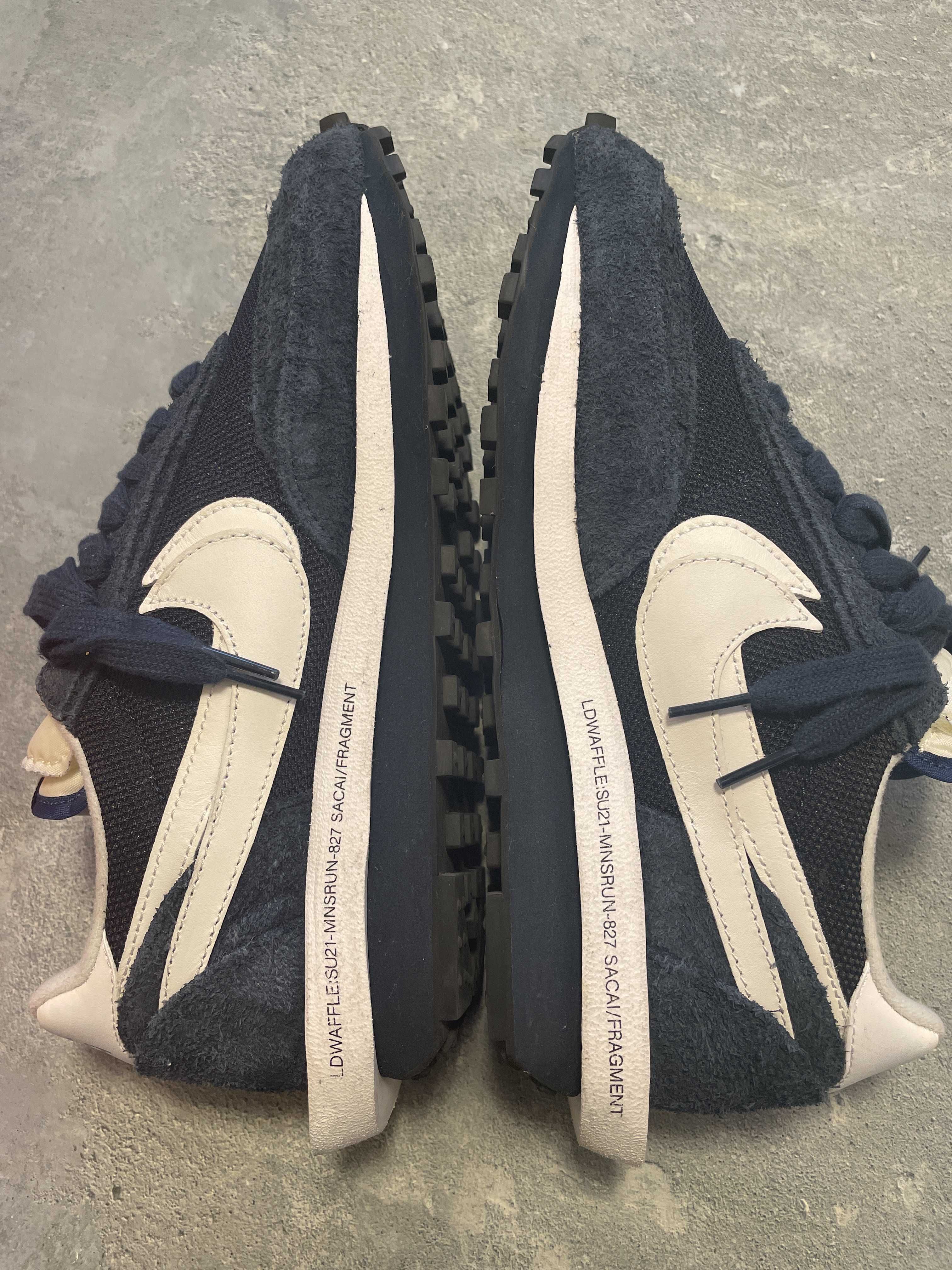 Fragment × sacai × Nike LD Waffle "Blackended Blue"