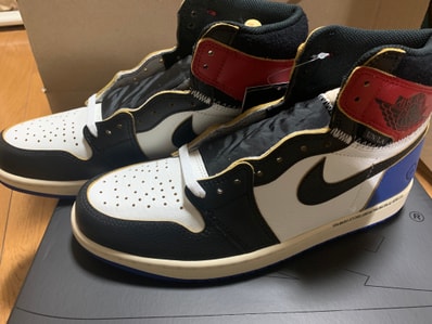 fragment design × UNION × Nike Air Jordan 1 High OG "Black/Varsity Red"