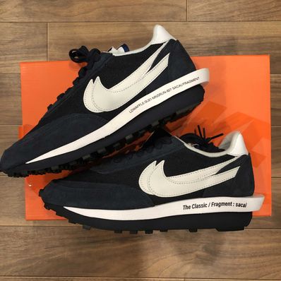 Fragment × sacai × Nike LD Waffle "Blackended Blue"