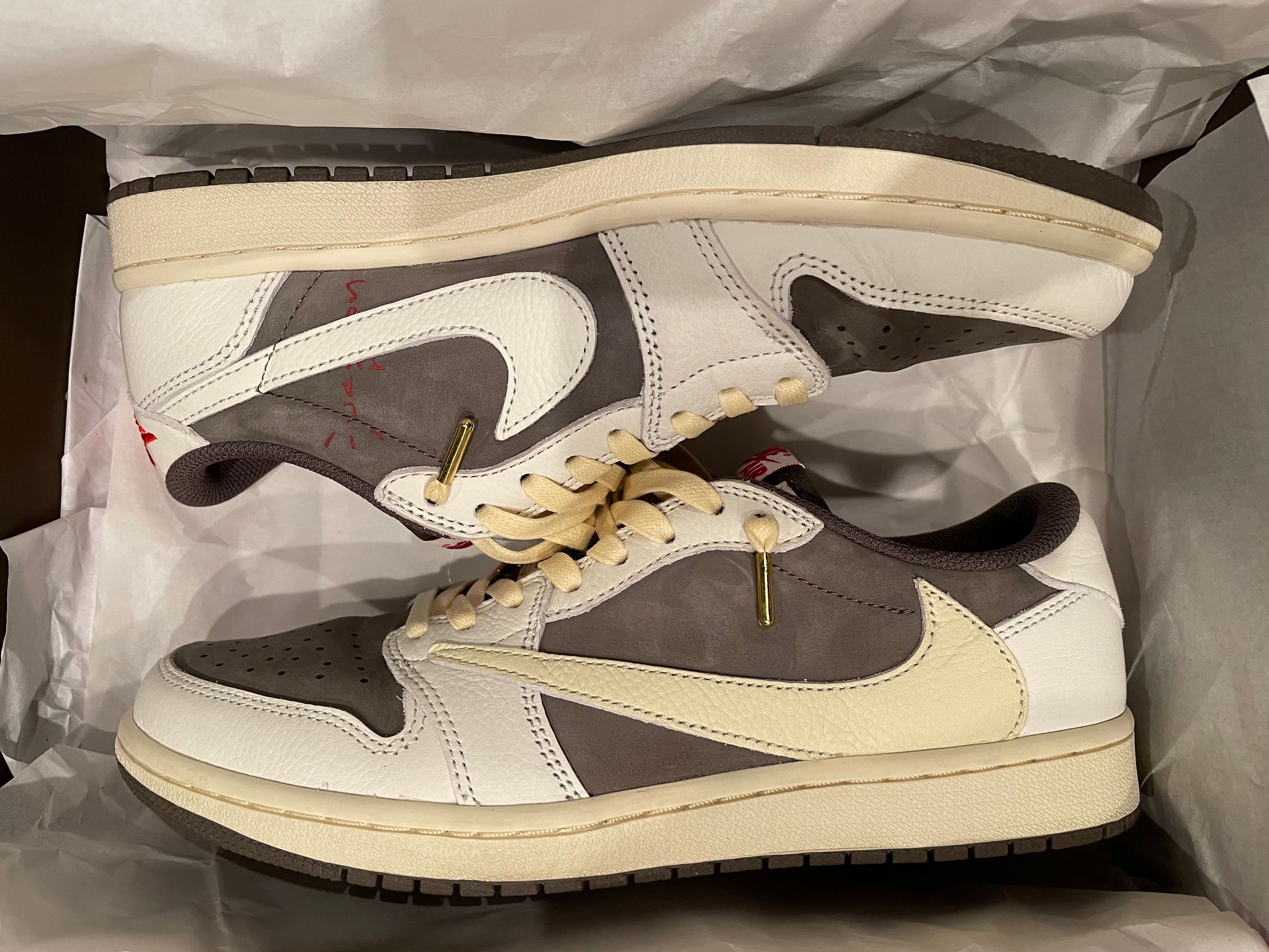 Travis Scott × Nike Air Jordan 1 Low OG SP "Reverse Mocha/Sail and Ridgerock"