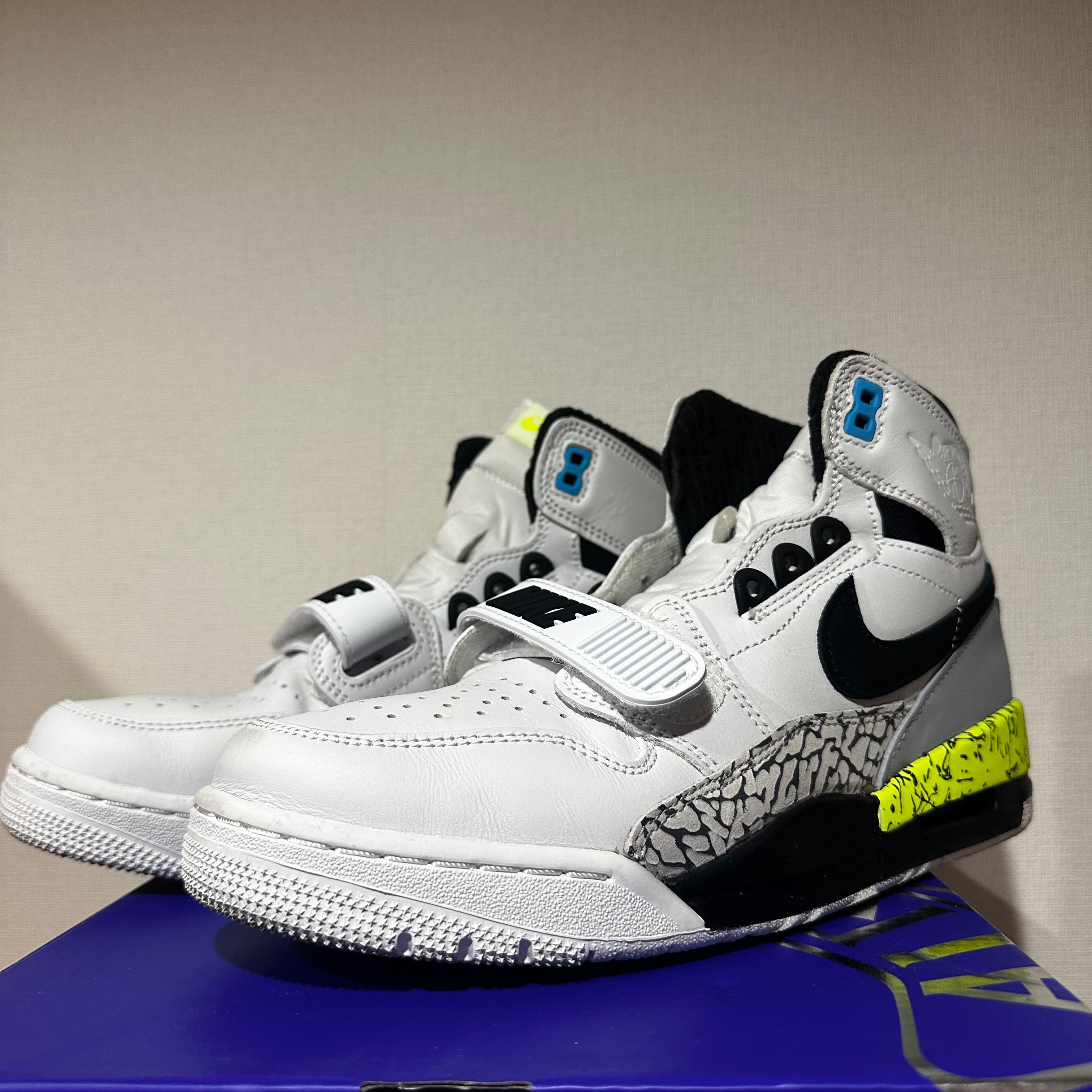 DON C × NIKE JORDAN LEGACY 312 BLACK-VOLT-VIVID BLUE