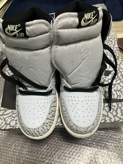 Nike GS Air Jordan 1 High OG "White Cement"