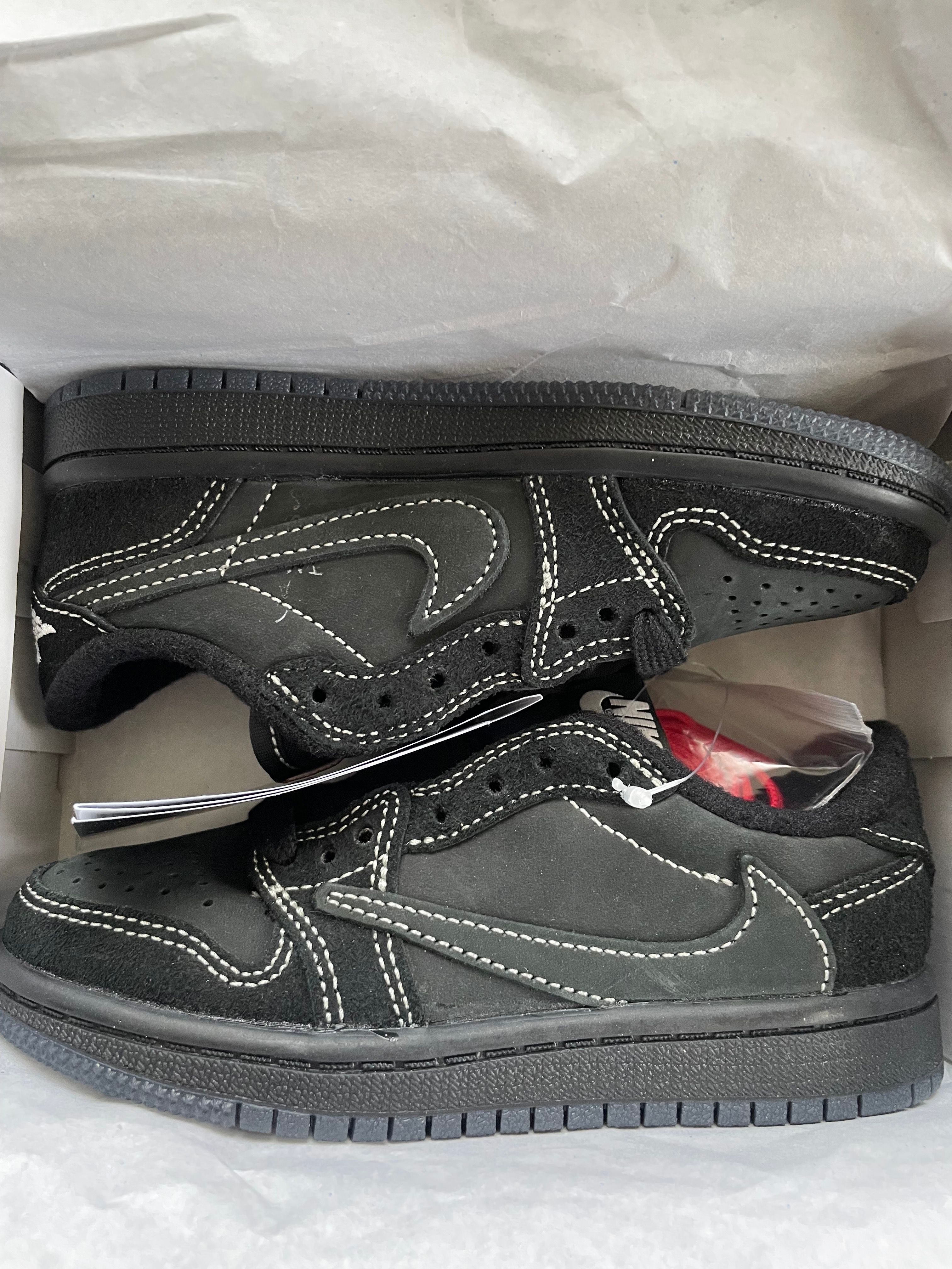 Travis Scott × Nike PS Air Jordan 1 Low OG SP "Black Phantom"