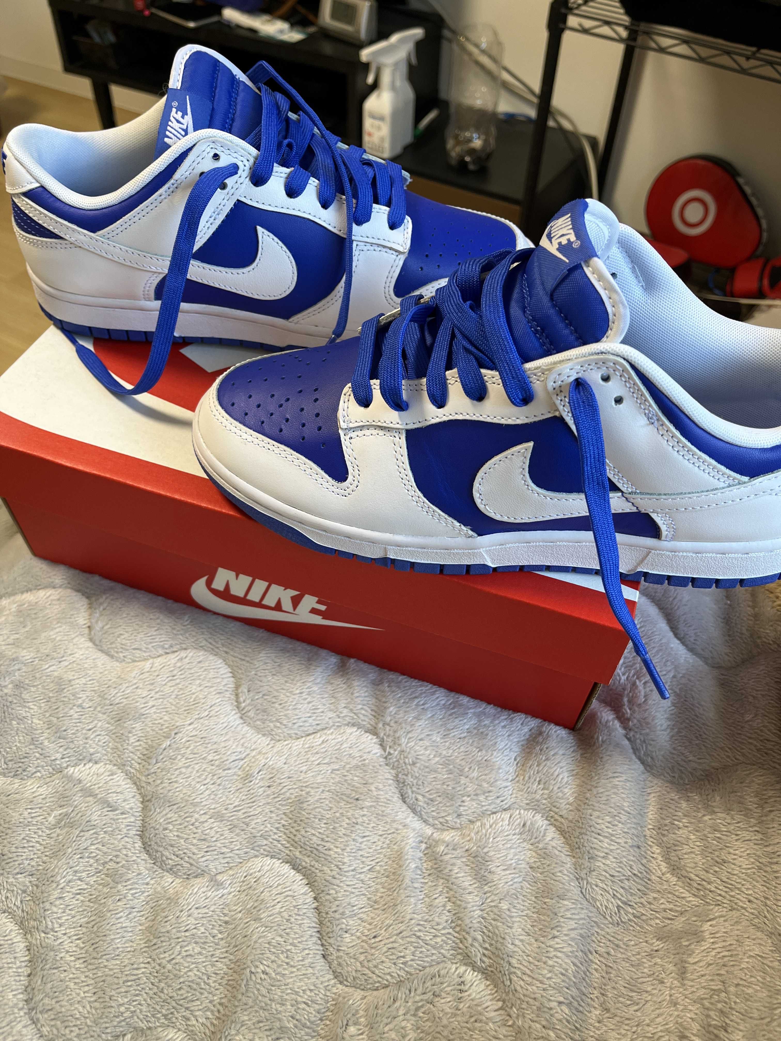 Nike Dunk Low Retro "Racer Blue and White"