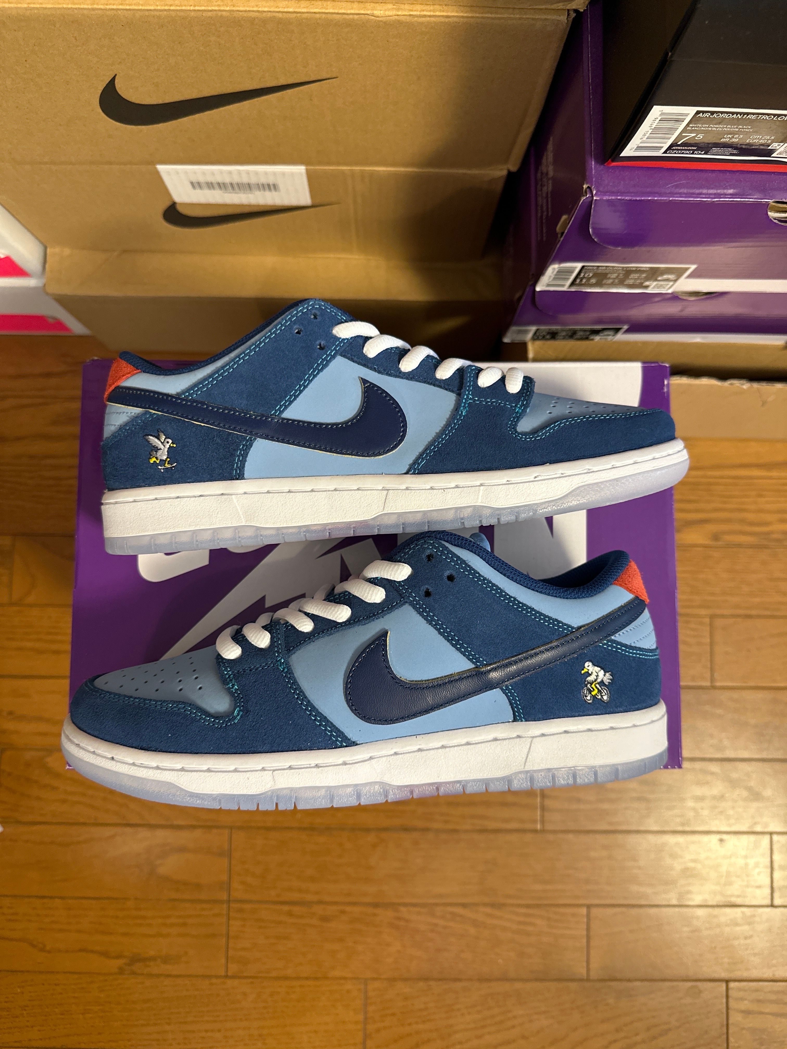 Why So Sad? × Nike SB Dunk Low "Coastal Blue/Speed Yellow-University Red"