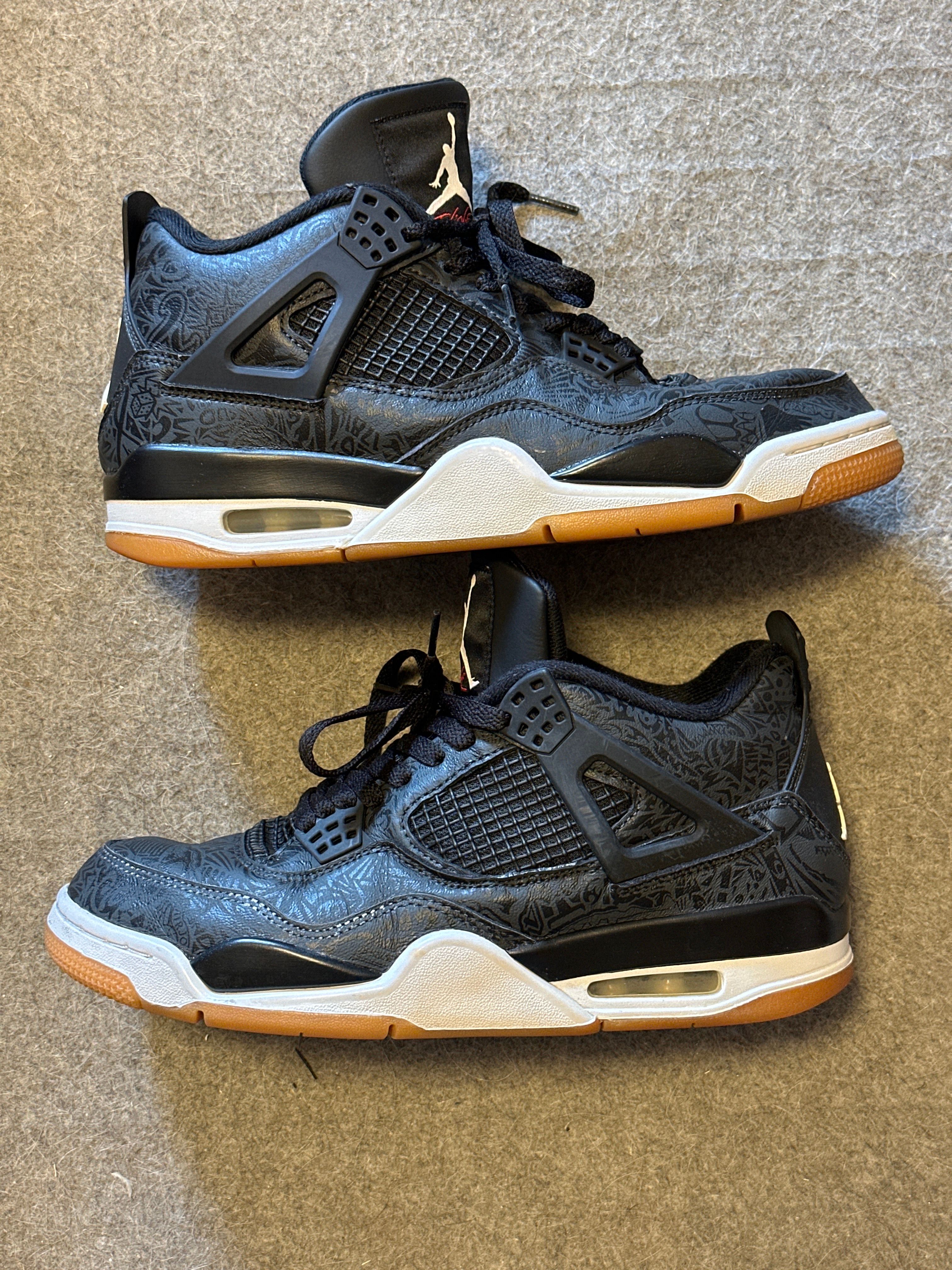 Nike Air Jordan 4 Retro "Laser Black/Gum"