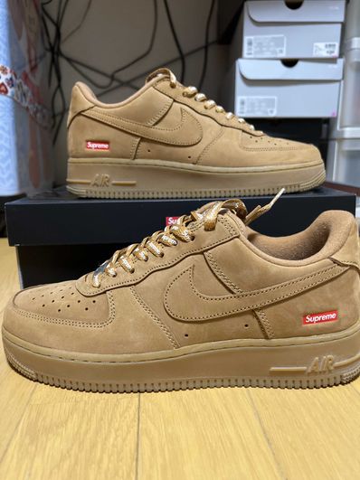 Supreme × Nike Air Force 1 Low "Flax/Wheat"