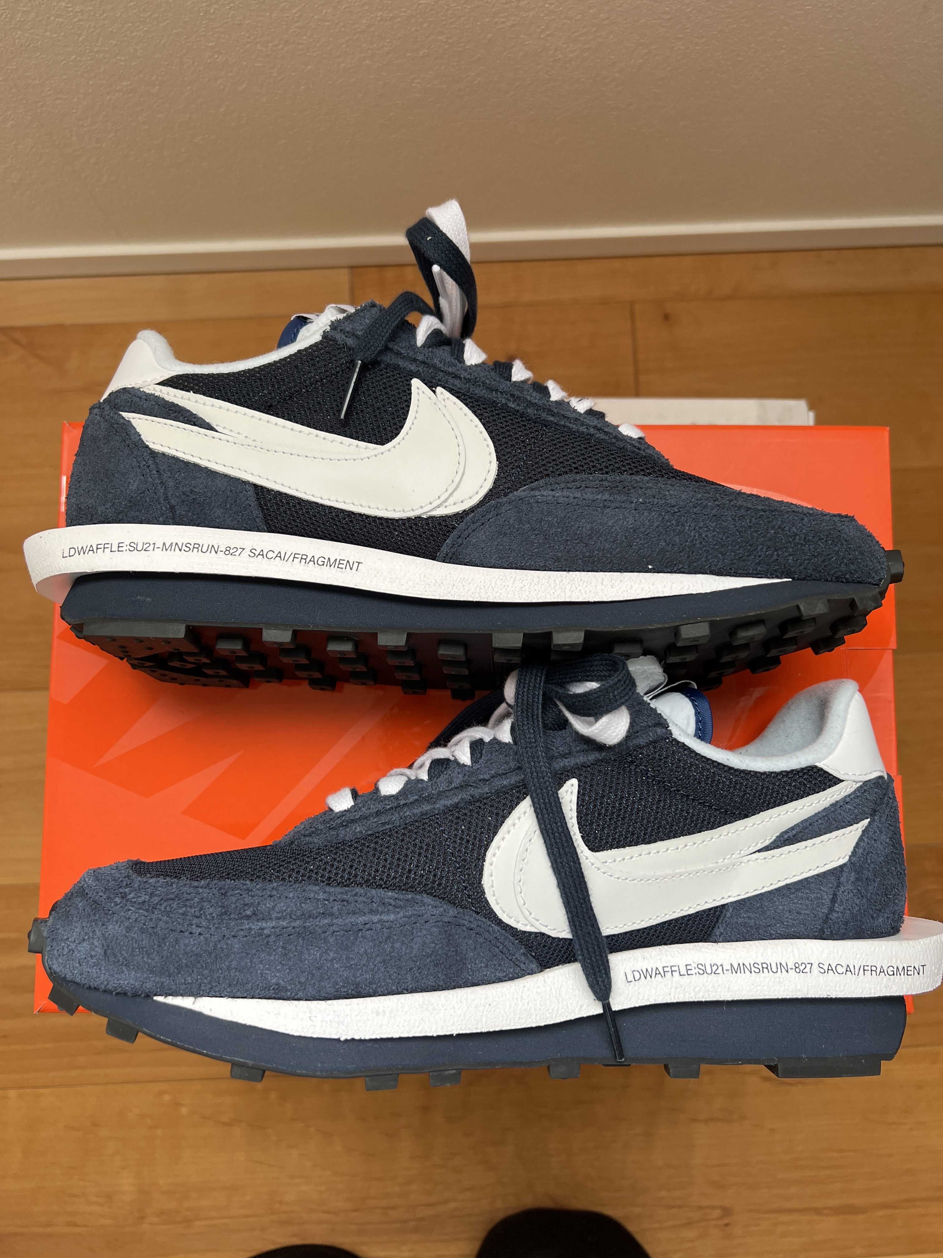 Fragment × sacai × Nike LD Waffle "Blackended Blue"