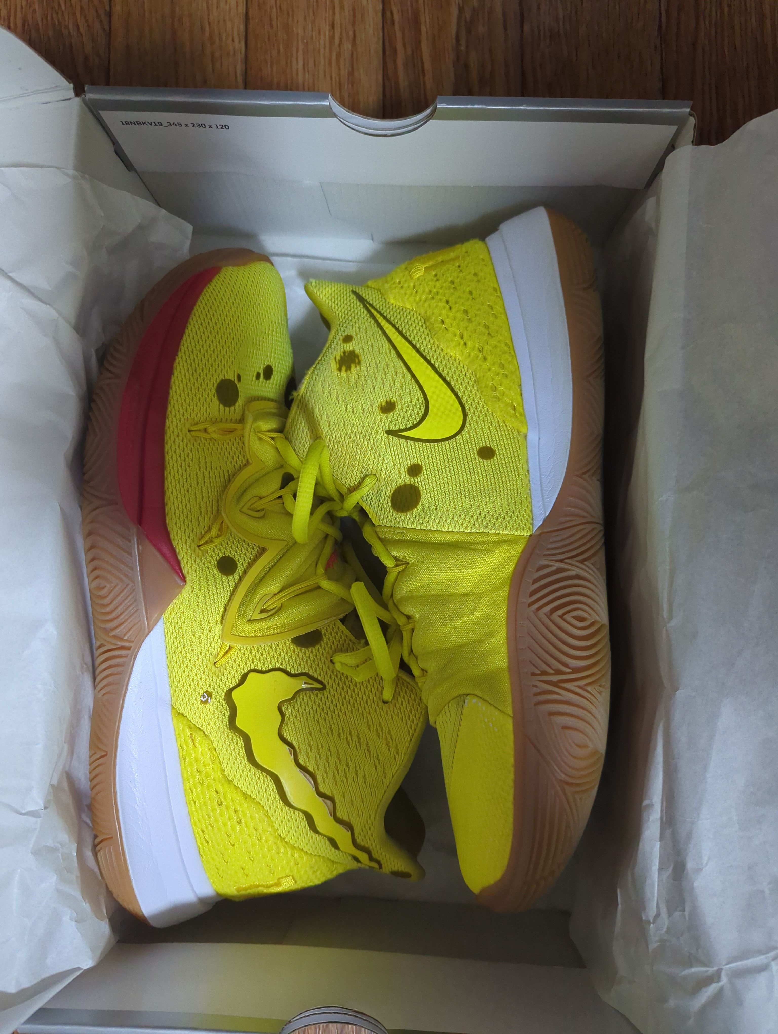 Spongebob Squarepants × Nike Kyrie 5 "Opti Yellow"