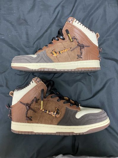 Bodega × Nike Dunk High "Legend Fauna Brown"