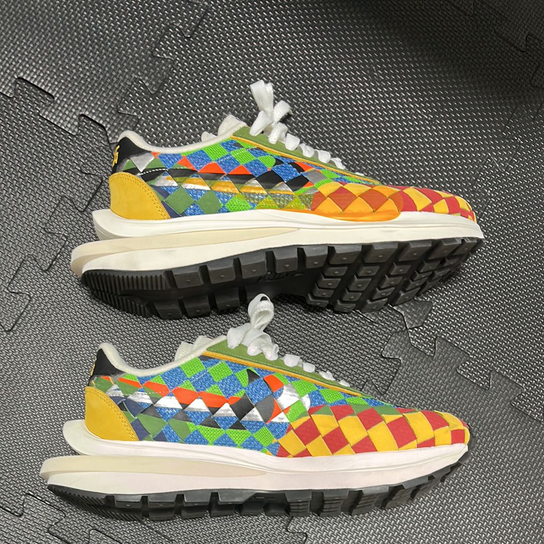 Jean-Paul Gaultier × sacai × Nike Air Woven VaporWaffle "Green Gusto"