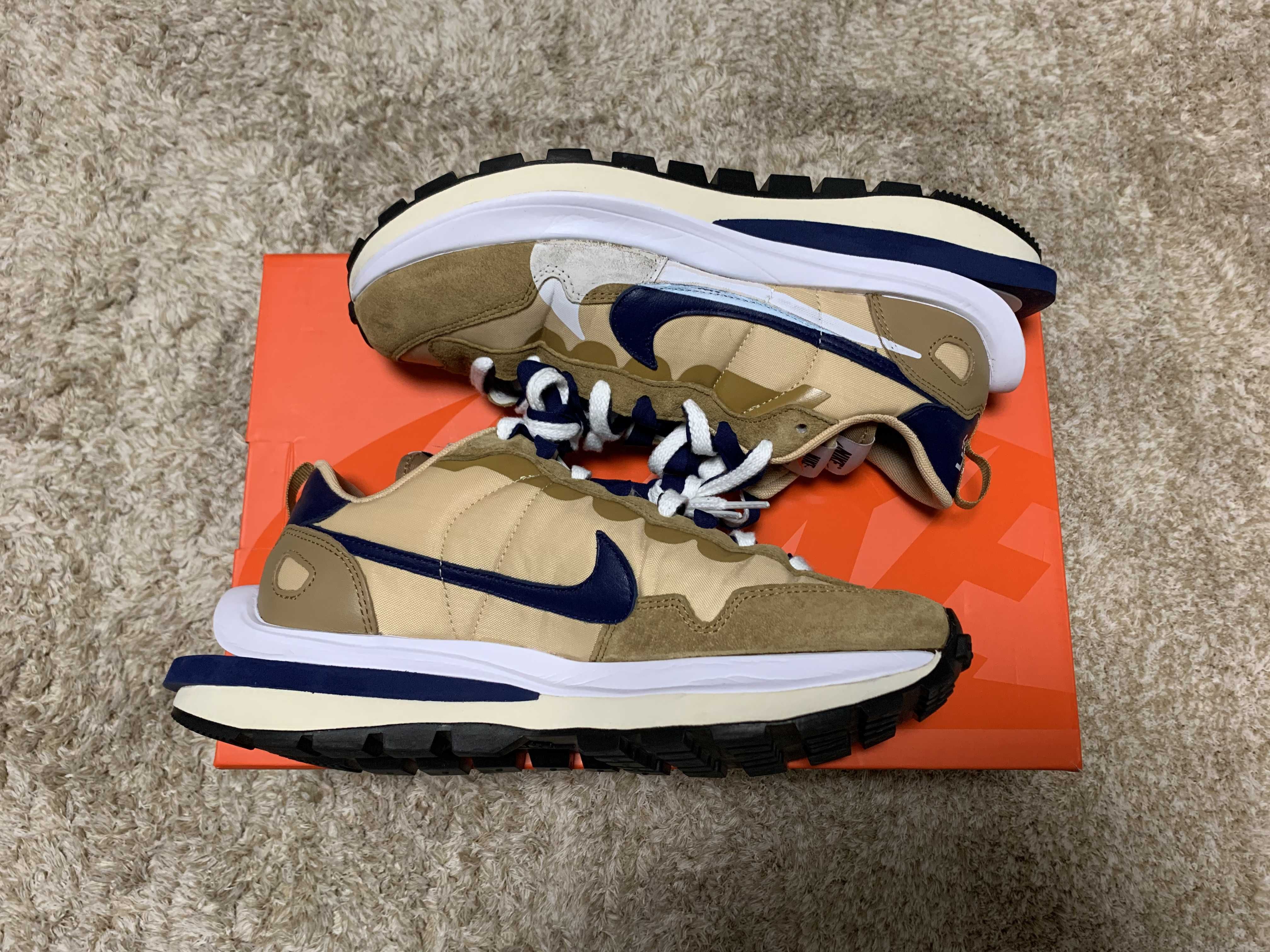 Sacai × Nike Vapor Waffle "Sesame And Blue Void"