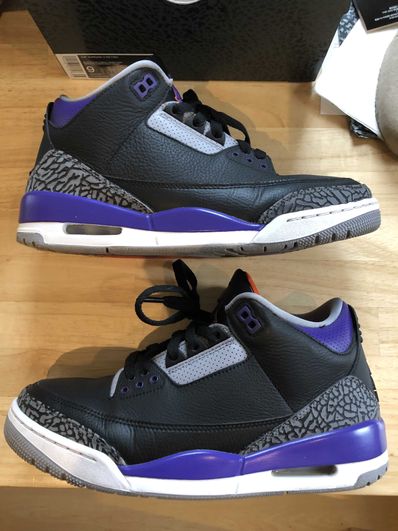 Nike Air Jordan 3 Retro "Black/Court Purple"