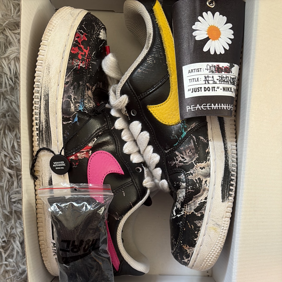 PEACEMINUSONE × Nike Air Force 1 Low '07 Para-Noise 3.0 "Black and Multi-Color" / G-DRAGON
