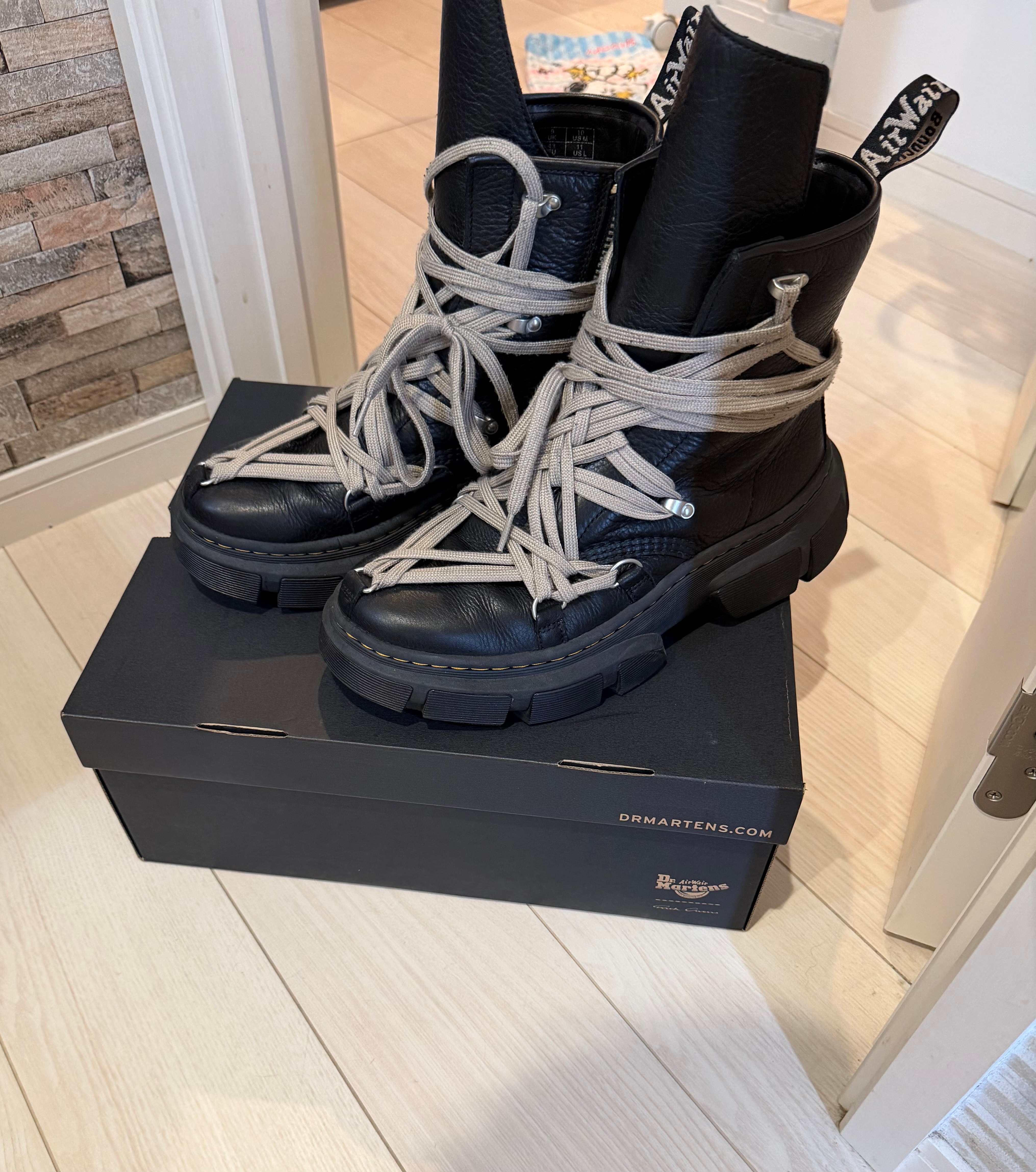 Rick Owens × Dr.Martens 1460 DMXL Mega Lace Boot "Black"