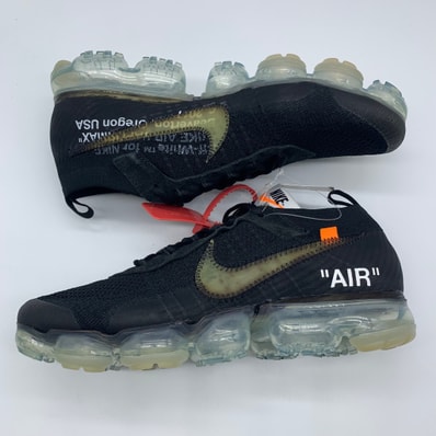 Off-White × Nike Air Vapormax "Black/Total Orange/Clear"