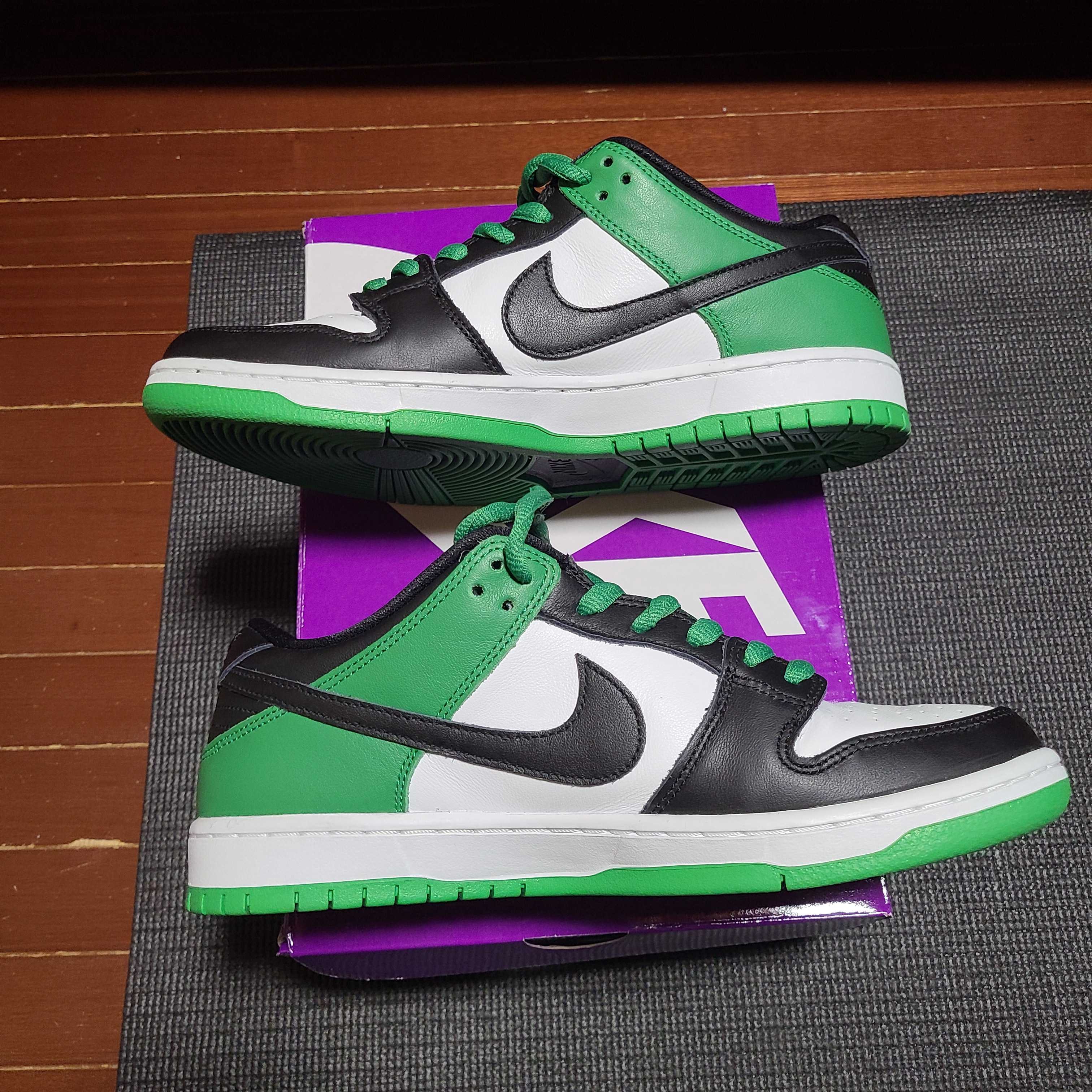 Nike SB Dunk Low Pro "Black and Classic Green"