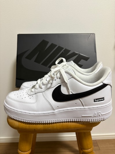 Supreme × Nike Air Force 1 Low "White/Black"