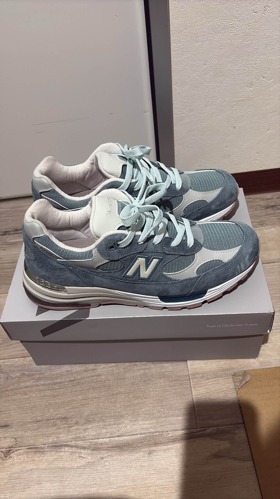KITH × New Balance 992 "Aegean Blue/Shadow Gray"