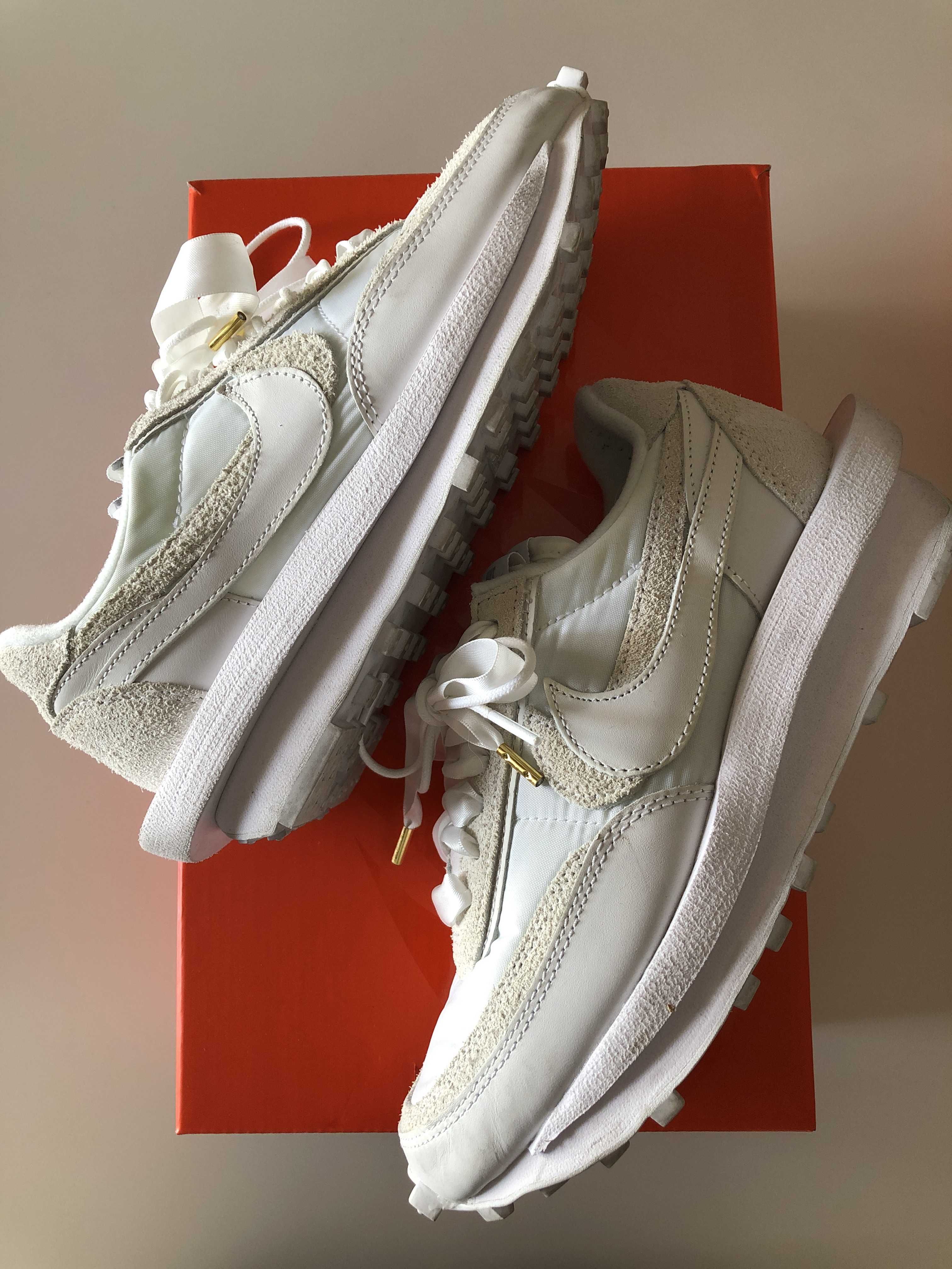sacai × Nike LDV Waffle "Triple White"