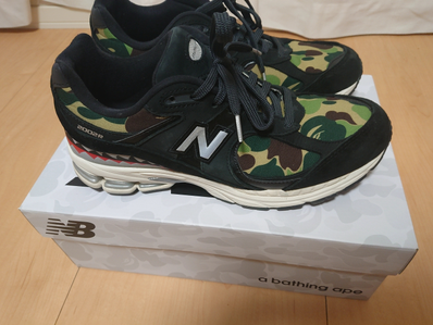 A BATHING APE × New Balance 2002R "Black"