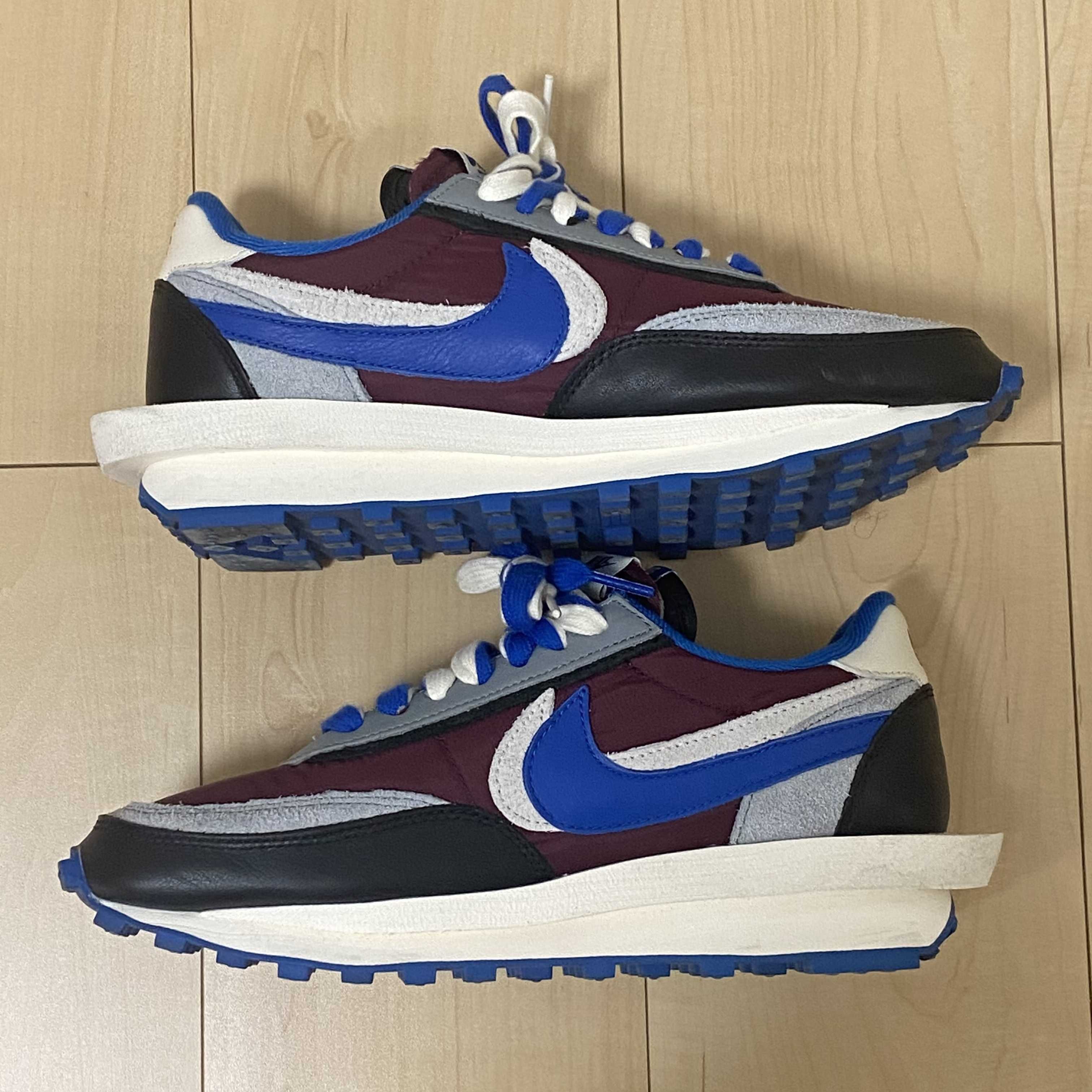 UNDERCOVER × sacai × Nike LD Waffle "Night Maroon/Pale Ivory-Ground Grey-Team Royal"