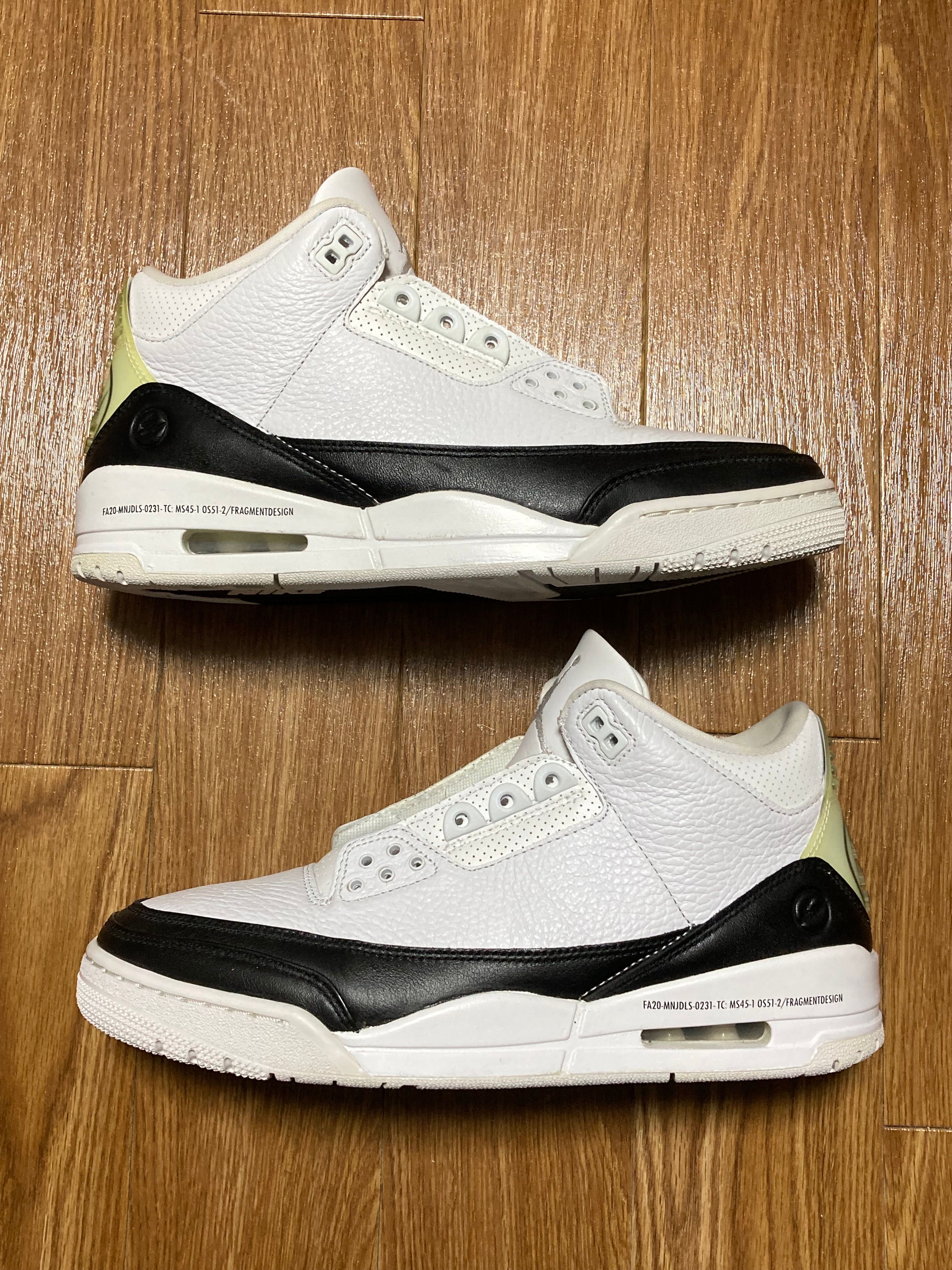 Fragment × Nike Air Jordan 3 "White/Black"