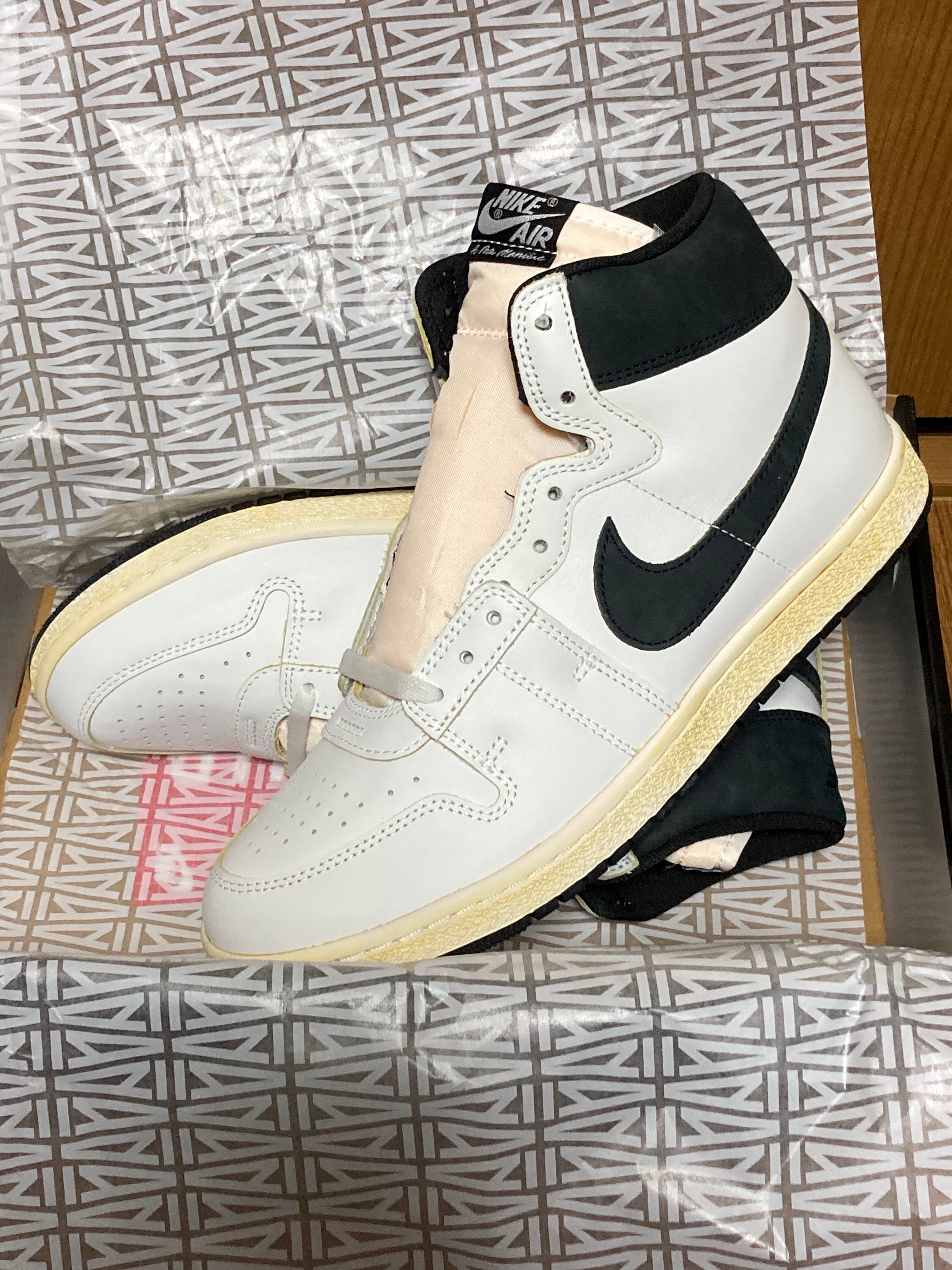 アママニエール × ナイキ ジョーダン エアシップ SP "サミットホワイト/ブラック"