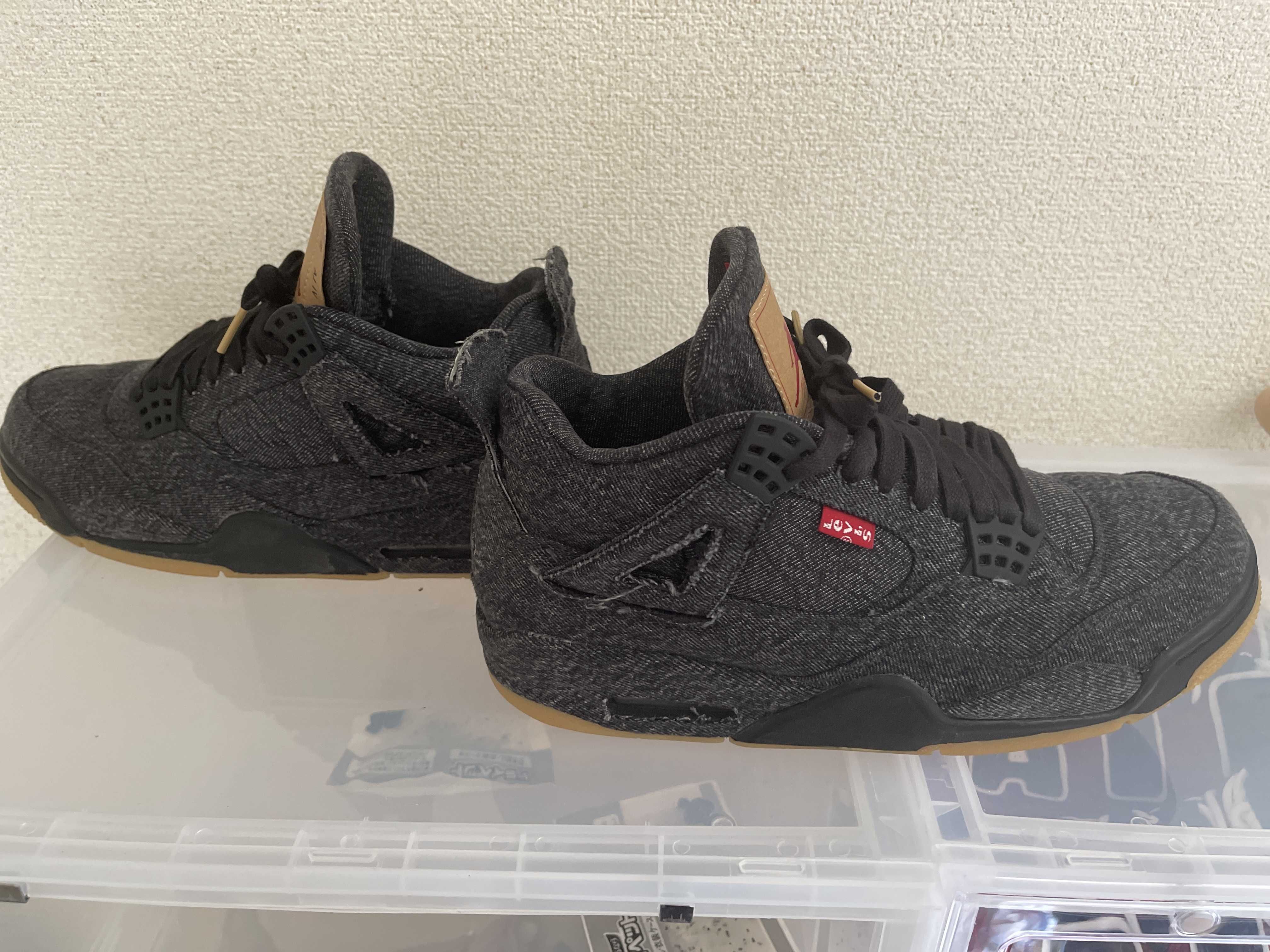 Nike × Levi's Air Jordan 4 "Black Denim" (Tag: LEVIS®)